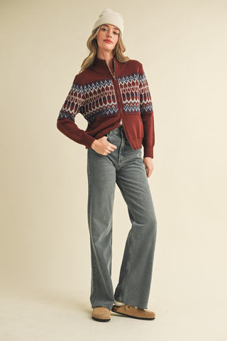 Winchester Zip Up Sweater