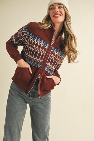 Winchester Zip Up Sweater
