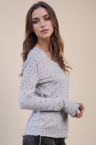 Just A Girl Floral Top