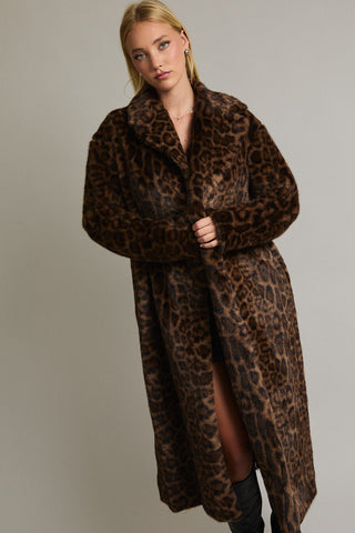After Midnight Leopard Faux Fur Jacket