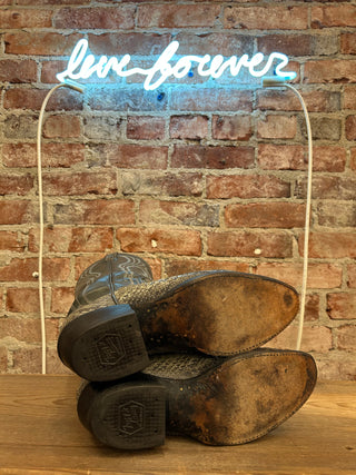 Tony Lama Genuine Snake Men's Cowboy Boots Size 10.5