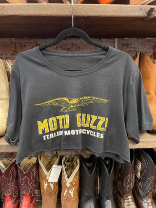 Chop Shop Vintage Moto Guzzi crop top