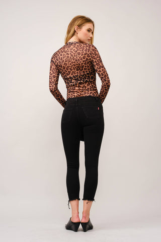 Love Bites Leopard Mesh Top