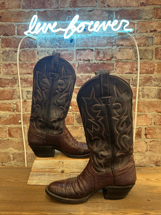 Genuine Lizard Women’s Cowboy Boots Size 7.5