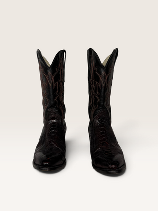 J.B. Dillon Ostrich Leg Cowboy Boots Size Men’s 11.5