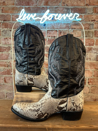 J.B. Dillon Python Men's Cowboy Boots Size 13