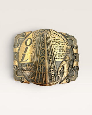 Spindletop Oil Belt Buckle