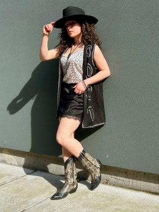 Outlaws Like Us Stud Paisley Vest