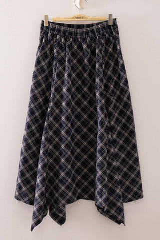 No Doubt Plaid Midi Skirt