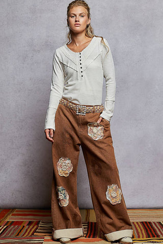 Sweet Girl Henley Top