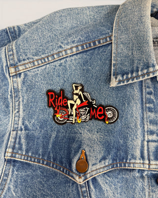 Ride Me Motorcycle Girl Patch