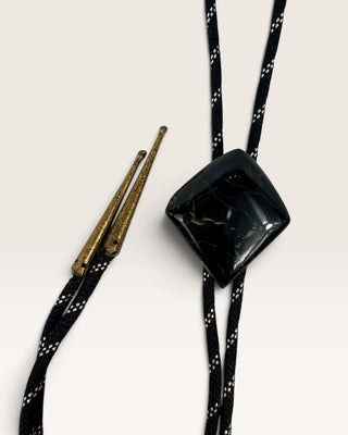 Black Jasper Bolo Tie