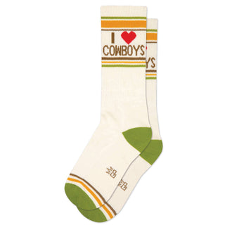 I Love Cowboys Crew Socks