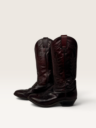 Tony Lama Burgundy Cowboy Boots Women's Size 9