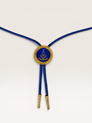 Vintage Free Mason Pendant Bolo Tie