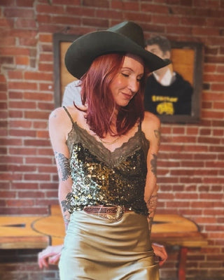 Start Me Up Sequin Tank Top