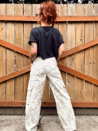 Hideaway Wide Leg Camo Cargo Pants