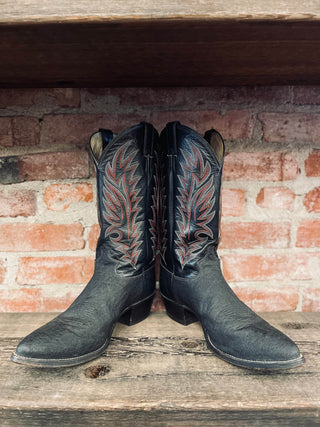 Vintage Justin Elephant Cowboy Boots M Sz 12