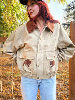 Badlands Sherpa-Collar Denim Jacket