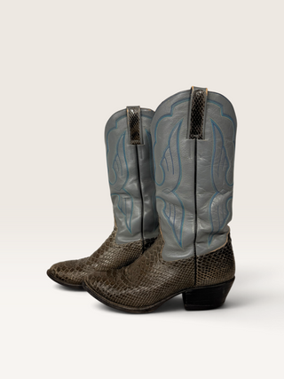 Vintage Snakeskin Boots Men's 8 / W 9.5 Wide