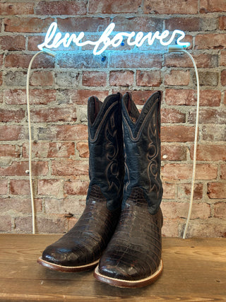 Stetson Genuine Caiman Men's Cowboy Boots Size 14