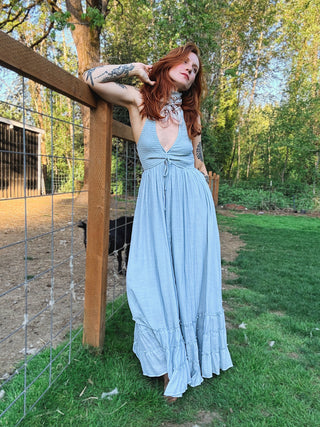 Sunday Halter Maxi Dress