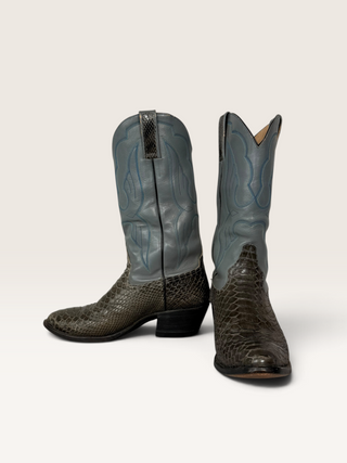 Vintage Snakeskin Boots Men's 8 / W 9.5 Wide