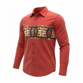 Vintage Men’s Panhandle Slim Snap Up Shirt Size Large