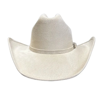 Dutch Cattleman Faux Suede Cowboy Hat Cream