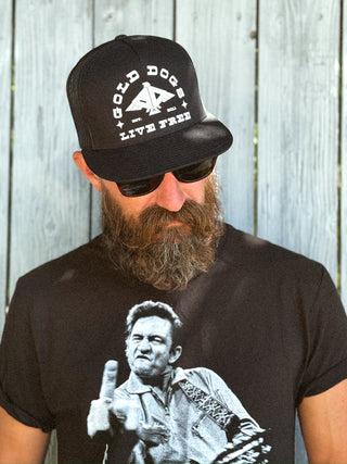Gold Dogs Flat Bill Trucker Hat