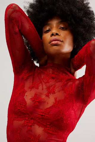 Lady Lux Lace Layering Top