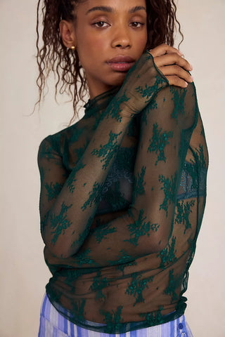 Lady Lux Lace Layering Top