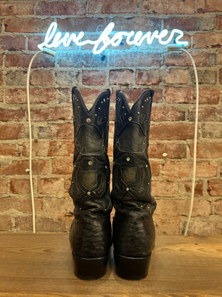 Los Altos Ostrich Men's Cowboy Boots Size 10