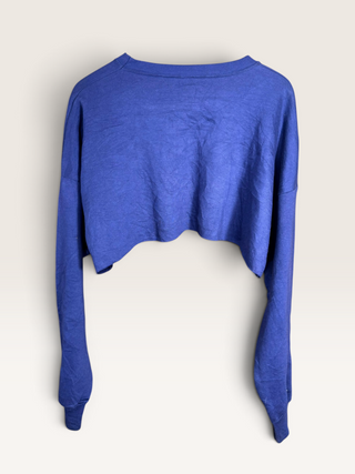 Chop Shop AC/DC Cropped Sweatshirt Navy