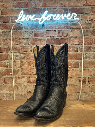 Dan Post Genuine Lizard Men’s Cowboy Boots Size 10