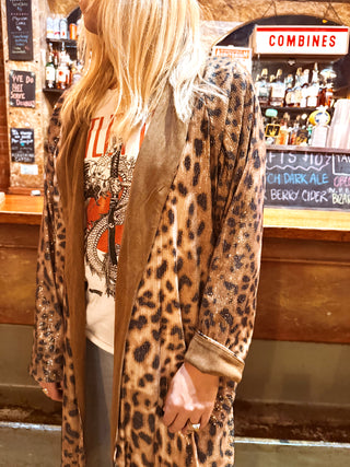 Caviar Dreams Leopard Sequins Duster