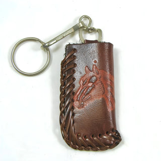 Lasso Lighter Leather Keychain