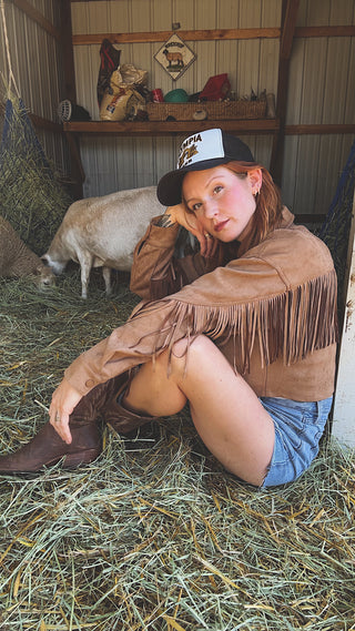 Shameless Crop Fringe Jacket
