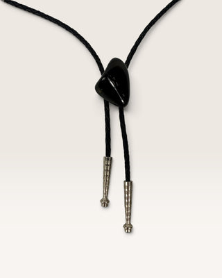 Black Stone Bolo Tie
