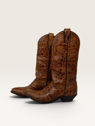 Code West Floral Cowboy Boots Size 6
