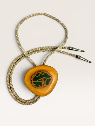 Vintage Acrylic Branch Cut Bolo Tie