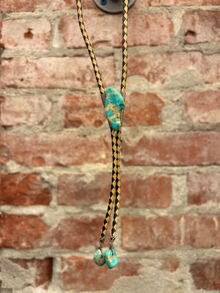 Braided Turquoise Bolo Tie