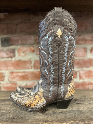 Corral Genuine Python Cowboy Boots Women’s 7.5