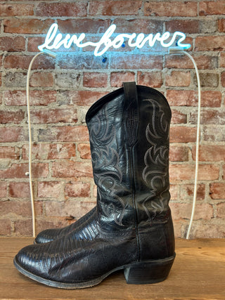 Tony Lama Genuine Lizard Men's Cowboy Boots Size 12 wide
