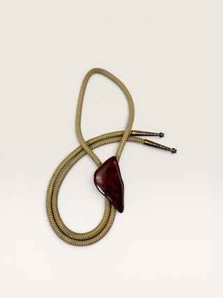 Red Jasper Vintage Bolo Tie