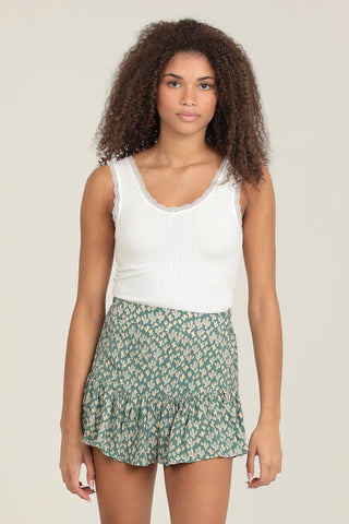 Country Cactus Print Skort