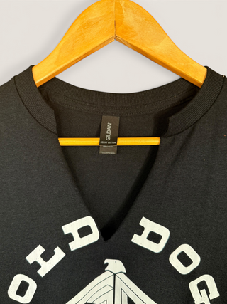 Gold Dogs Live Free Chop Shop Simple V-Neck