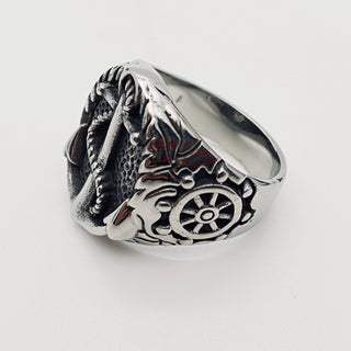 Anchor Biker Ring