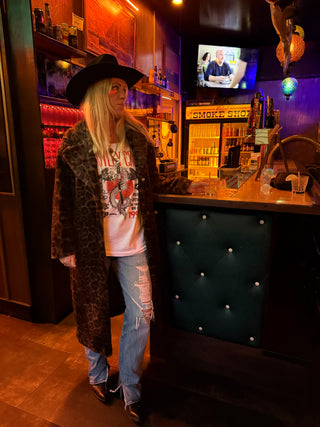 After Midnight Leopard Faux Fur Jacket