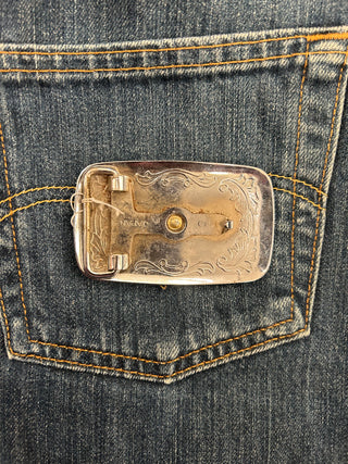 Down Horse Belt Buckle